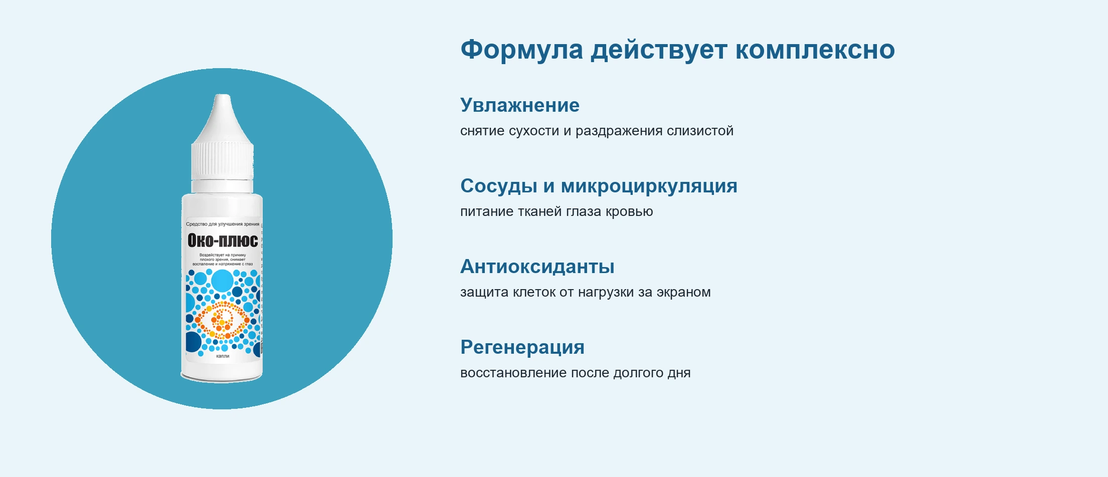 Формула Око-плюс действует комплексно